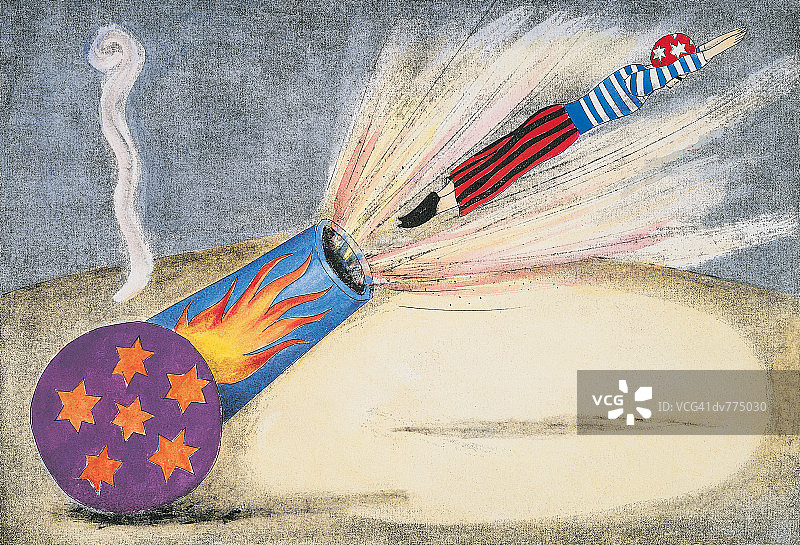 从大炮里射击的人图片素材