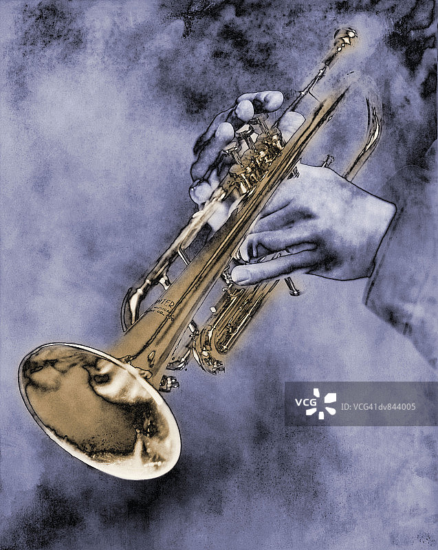 小号演奏者图片素材