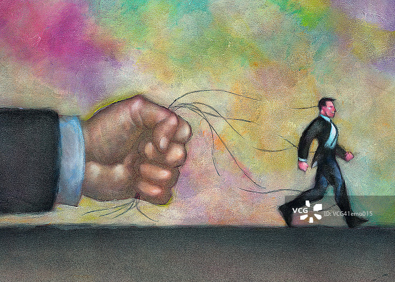 被绳子拉扯的男人图片素材