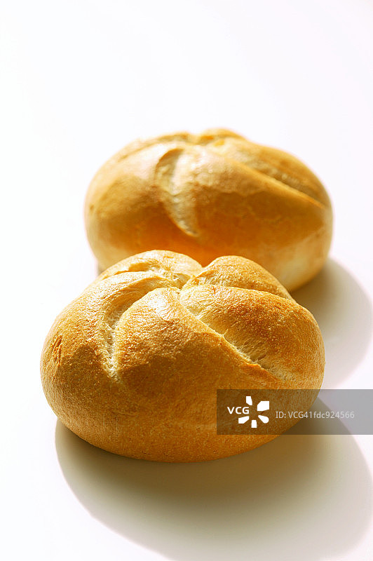 两个面包卷图片素材