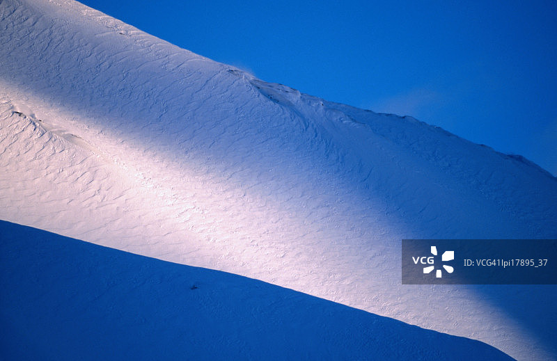 楚加奇国家森林公园的雪山，邻近波塔基湖，美国图片素材