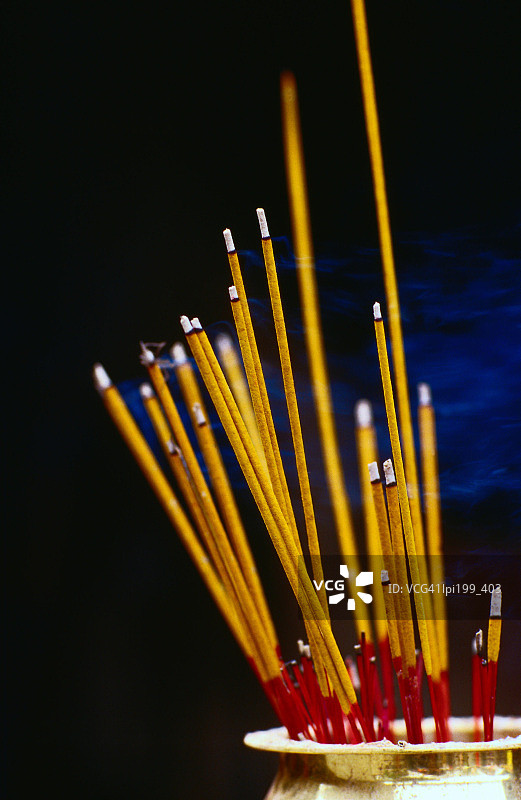 中国澳门妈阁庙的香图片素材