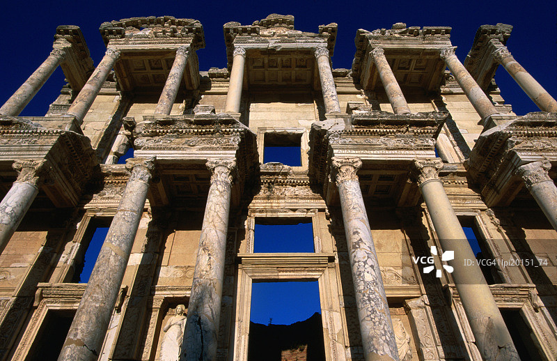 土耳其以弗所塞尔苏斯图书馆外观图片素材