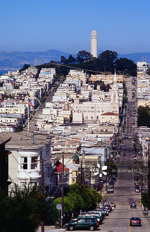 美国加利福尼亚州旧金山海德街与科伊特塔图片素材