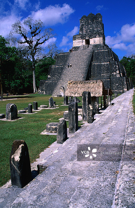 危地马拉蒂卡尔北卫城二号神庙图片素材