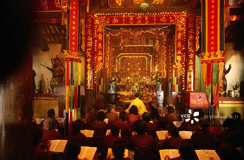 越南河内镇国寺的服务图片素材