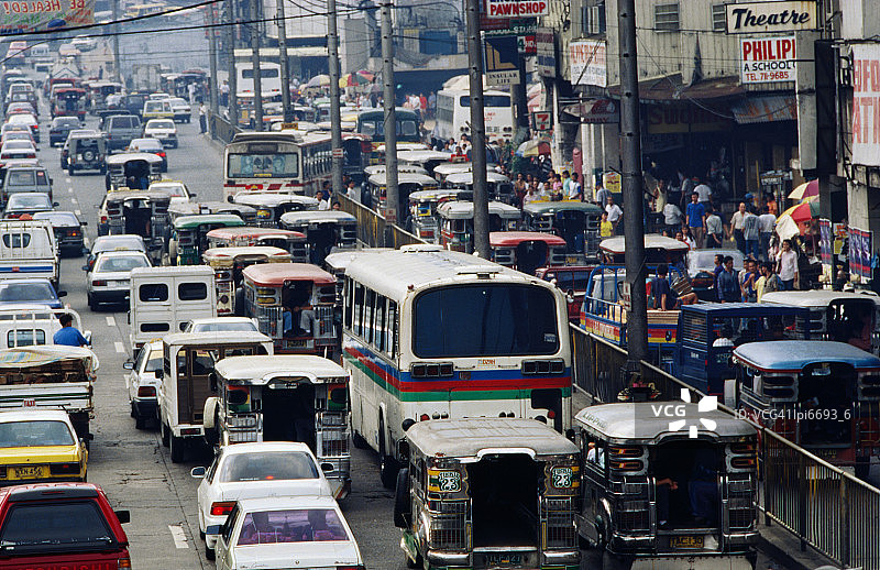 菲律宾马尼拉市中心交通图片素材