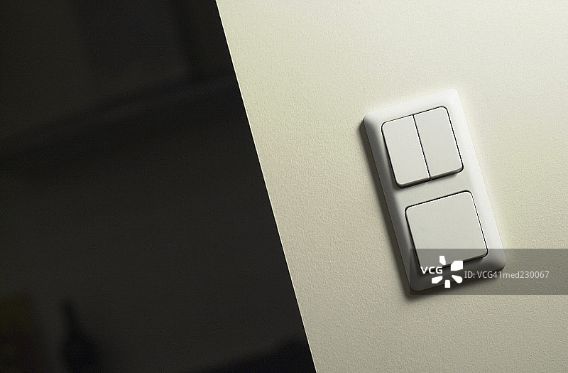 墙上的电力开关图片素材