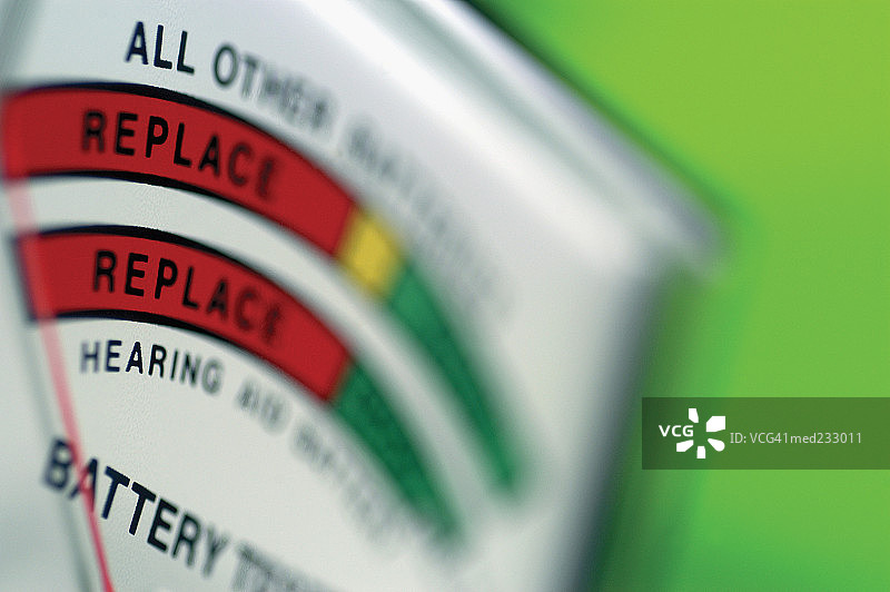 电池电量表特写图片素材