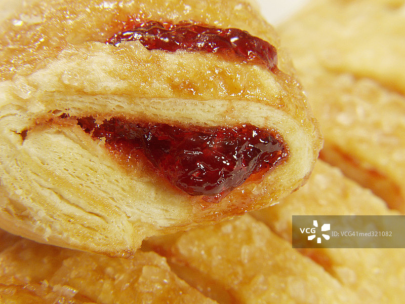 烤馅糕点特写图片素材