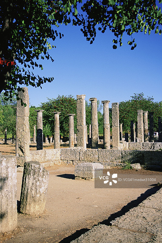 希腊奥林匹亚遗址图片素材