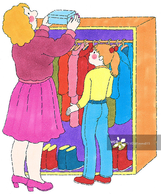 穿外套的夫人和学生图片素材