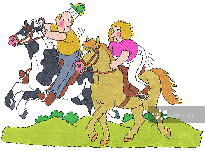 马术夫妇图片素材