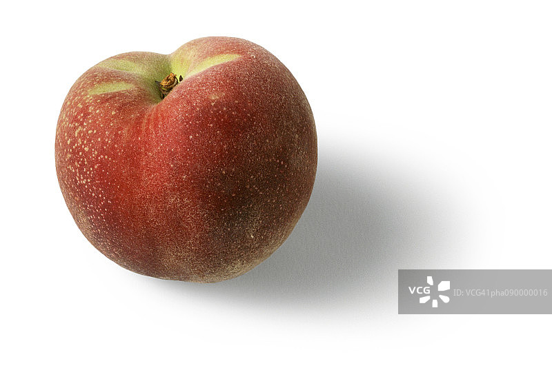 油桃，白色背景图片素材