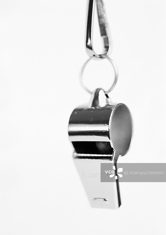 哨子，黑白。图片素材