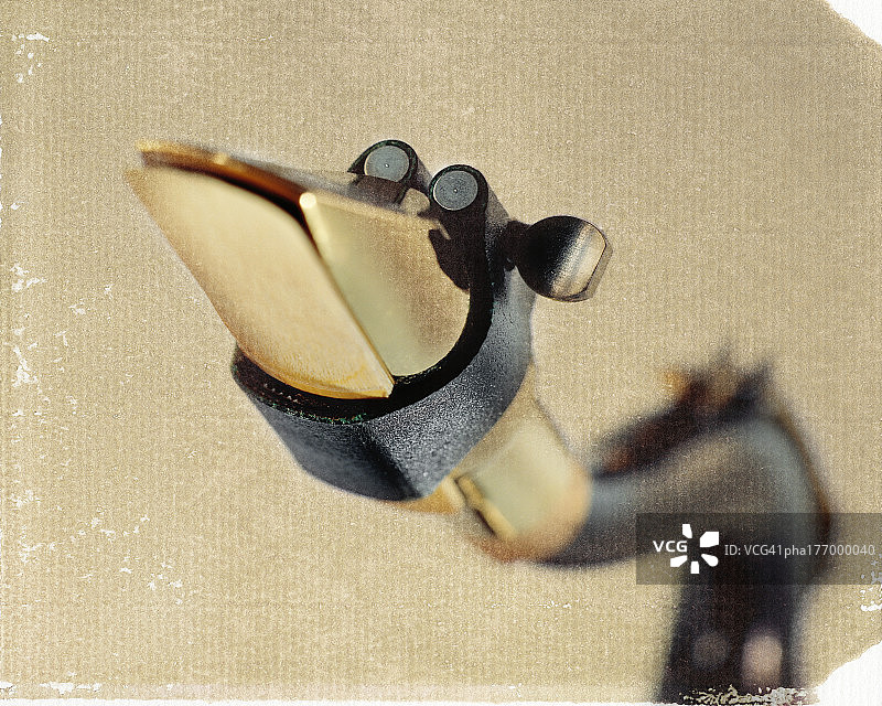 萨克斯管吹嘴特写图片素材