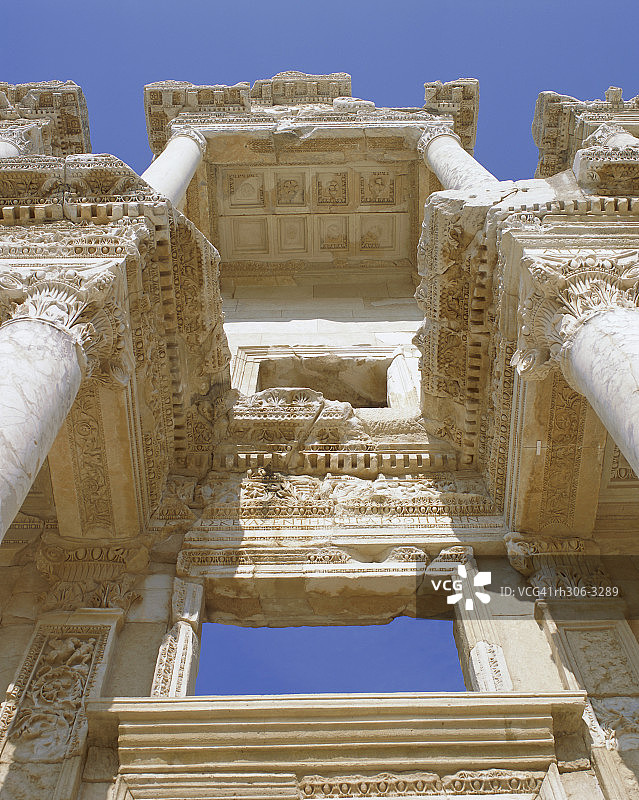 塞尔苏斯图书馆，土耳其以弗所图片素材