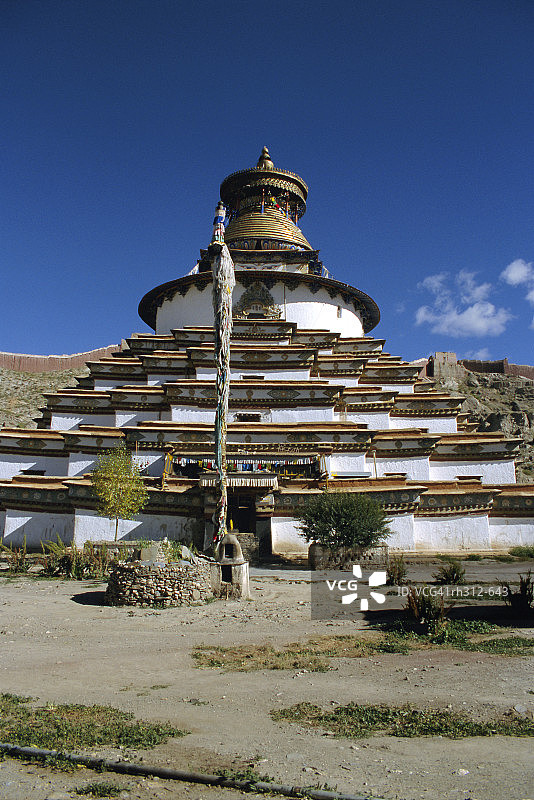 中国西藏江孜白居寺塔图片素材