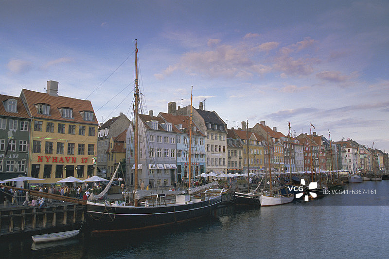 丹麦哥本哈根新港风光图片素材