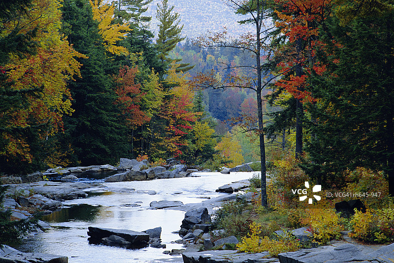 美国新罕布什尔州杰克逊附近的白山国家森林图片素材