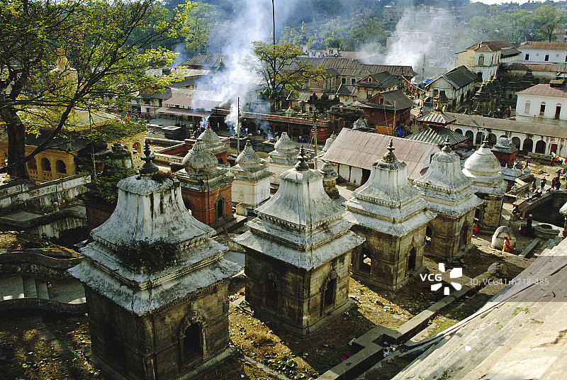尼泊尔加德满都帕斯帕提纳神庙的印度教寺庙图片素材