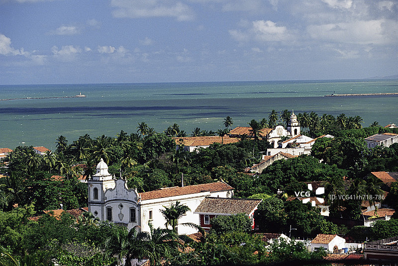 巴西奥林达航拍图片素材
