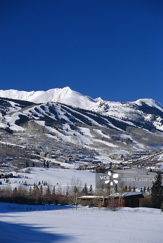 美国雪堆镇图片素材
