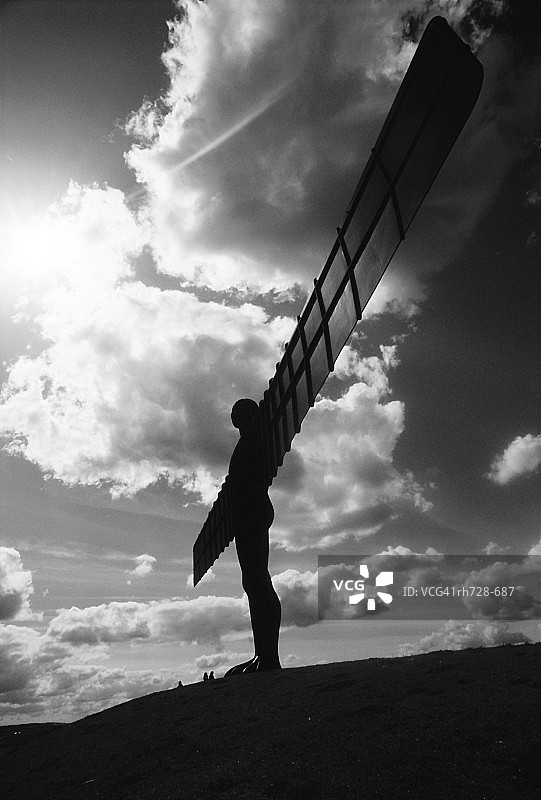 英国纽卡斯尔北方天使雕像图片素材