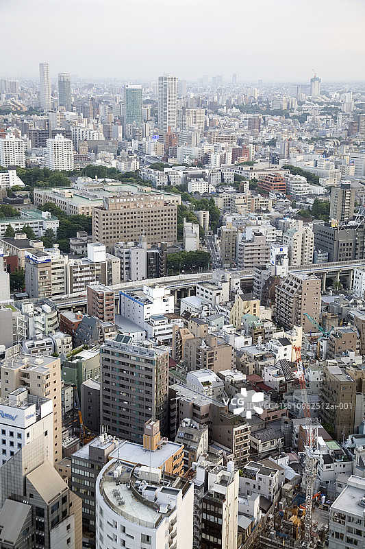 日本东京城市景观鸟瞰图片素材