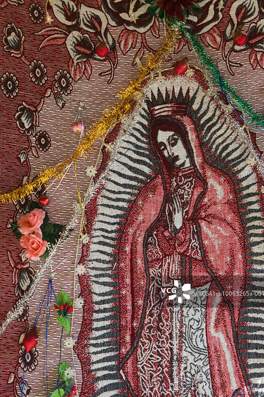 墨西哥格雷罗州巴拉德波托西瓜达卢佩神殿细节图片素材