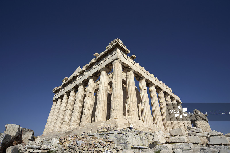 希腊雅典卫城帕特农神庙图片素材