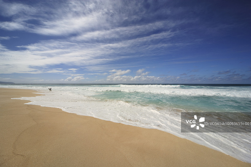 美国夏威夷瓦胡岛北岸日落海滩图片素材
