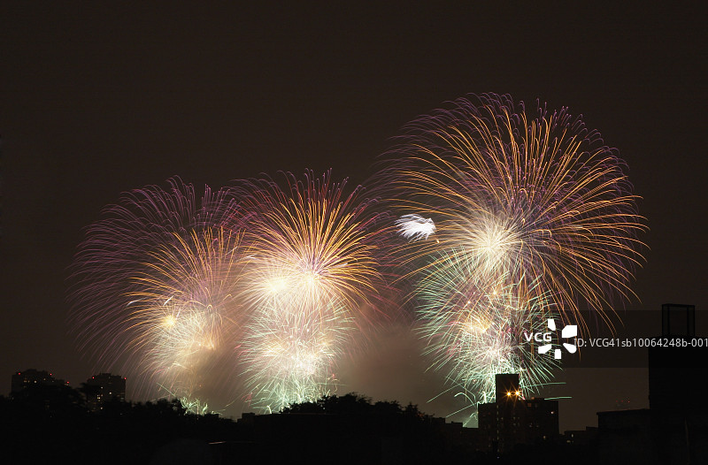 7月4日纽约夜景庆祝活动图片素材