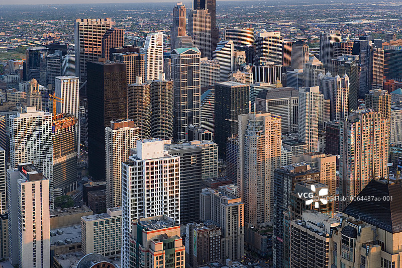 美国密歇根州芝加哥，城市景观图片素材