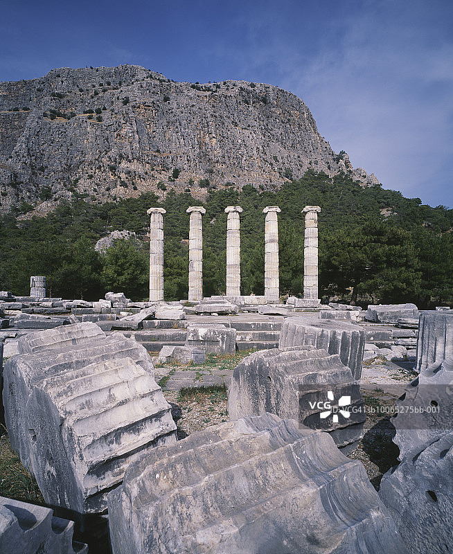 雅典娜神庙遗址图片素材