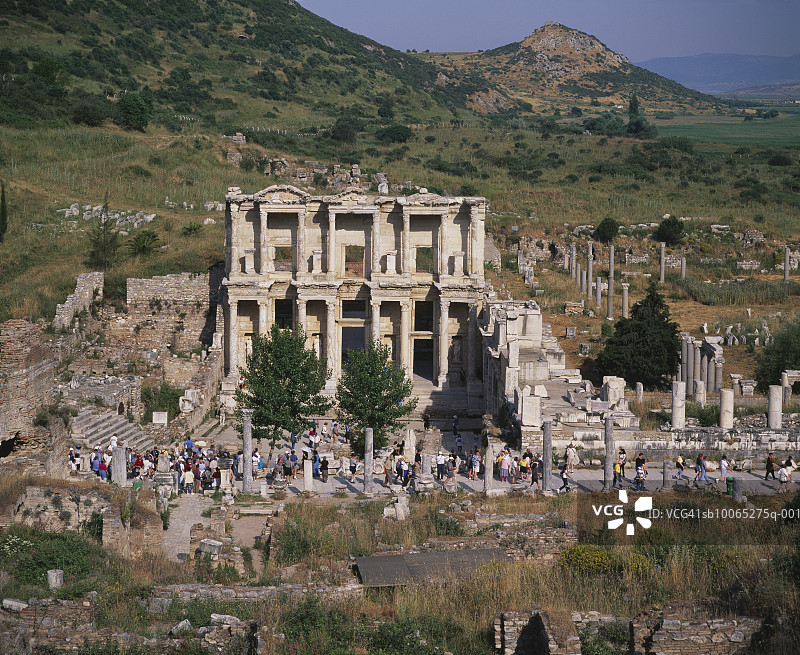 塞尔苏斯图书馆遗址图片素材