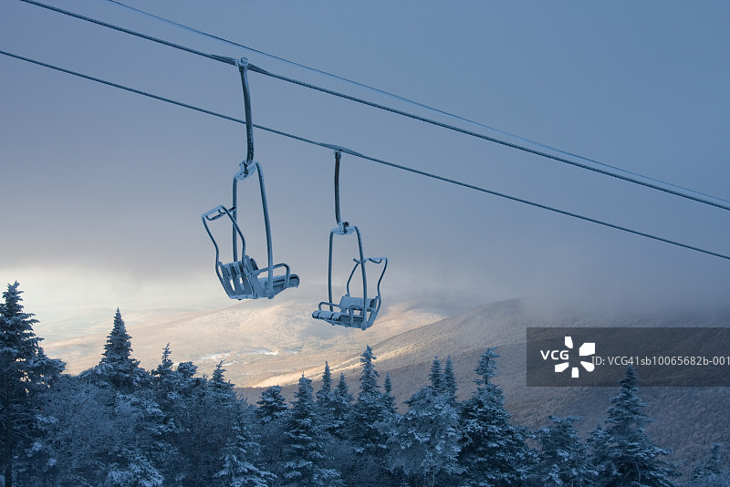 冬季缆车图片素材
