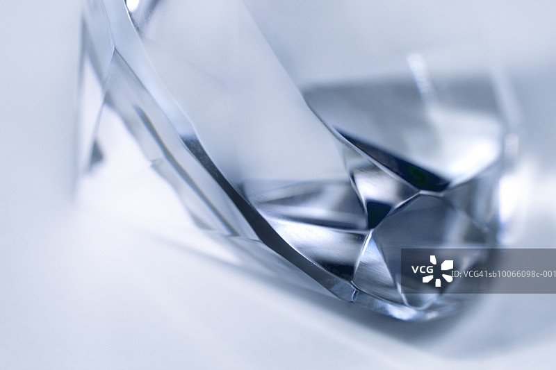 蓝色钻石特写图片素材