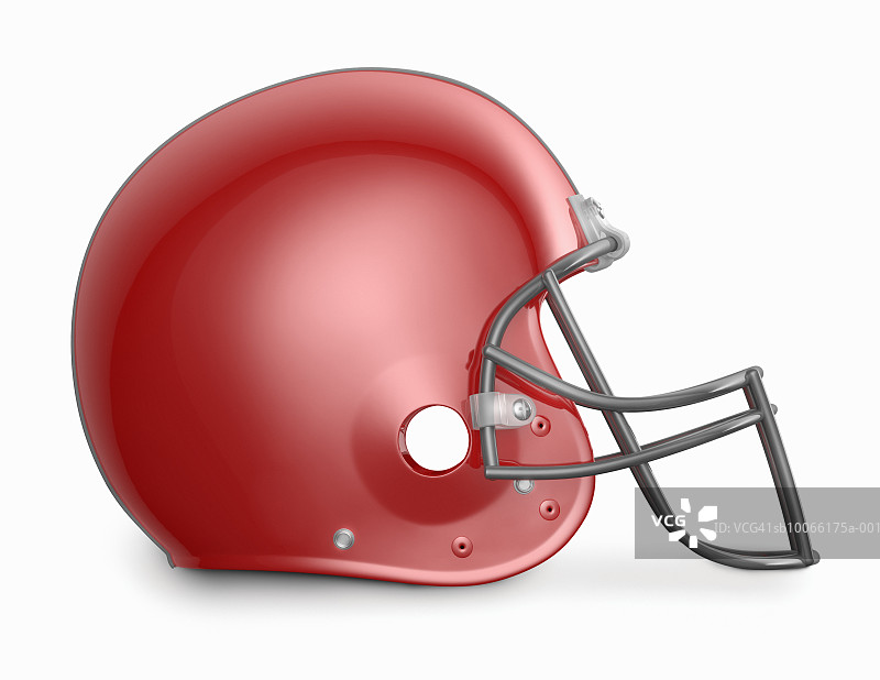 红色美式橄榄球头盔图片素材