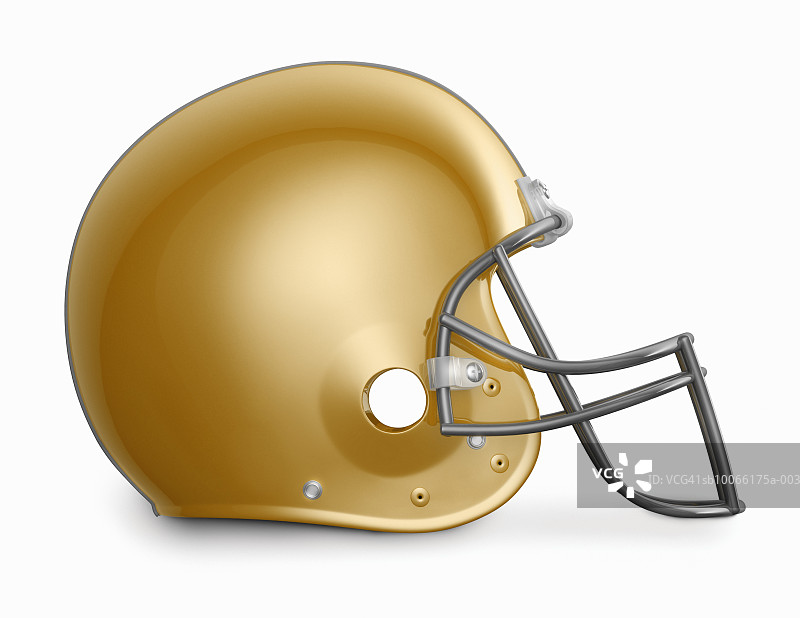 金色美式橄榄球头盔图片素材