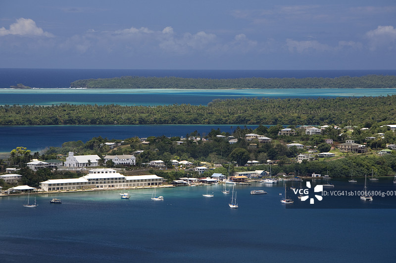 汤加瓦瓦乌群岛内亚富镇避难港图片素材