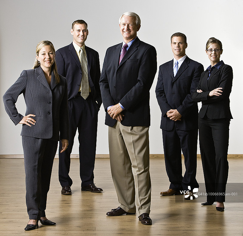 商业人士集体照图片素材
