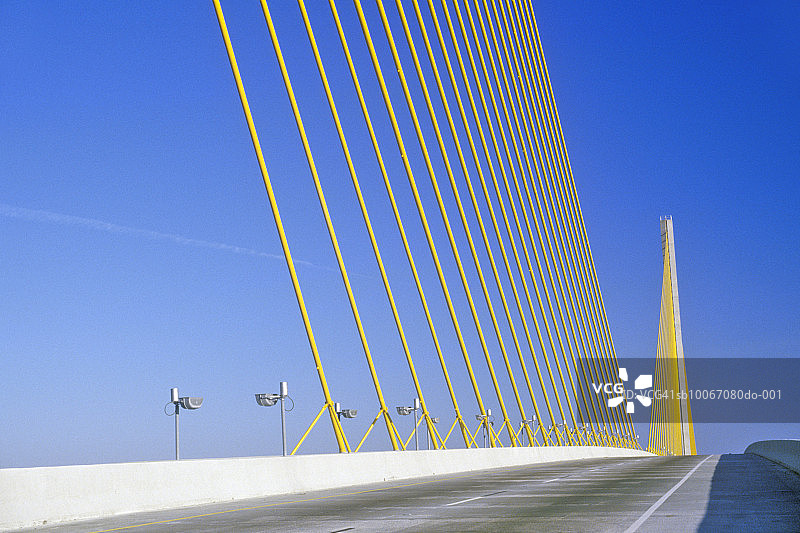 美国佛罗里达州坦帕湾：坦帕阳光高架桥图片素材