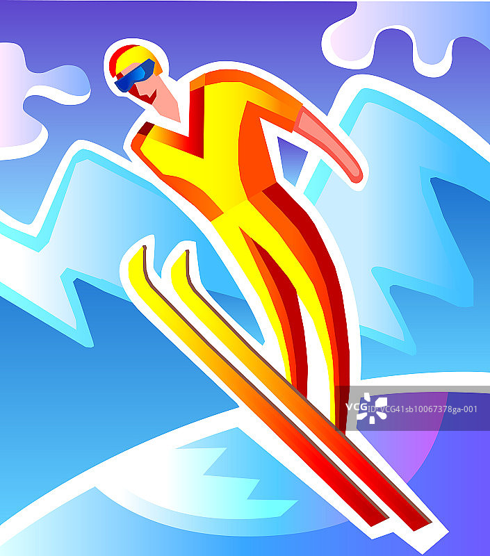 男子滑雪图片素材