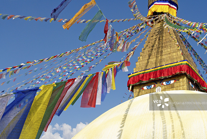 尼泊尔加德满都博德纳特佛塔图片素材
