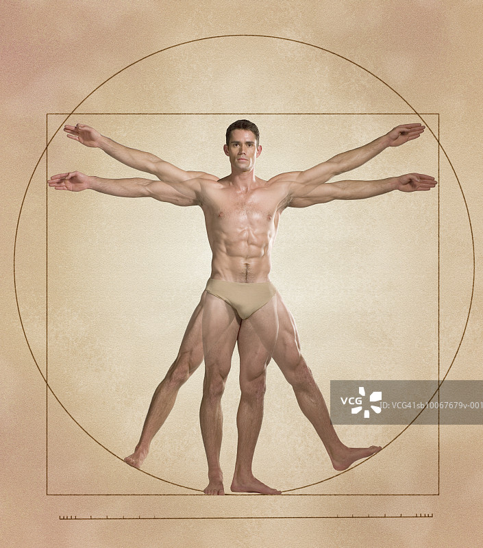 维特鲁威人图片素材