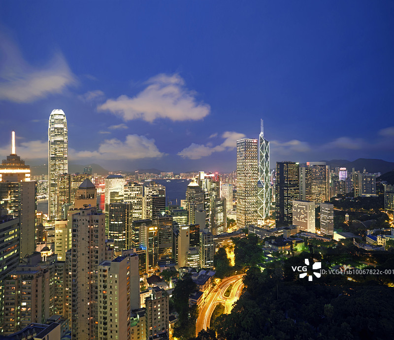 中国香港夜景图片素材