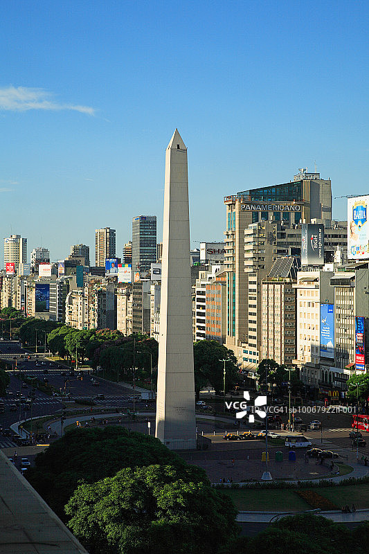 阿根廷布宜诺斯艾利斯共和国广场方尖碑图片素材