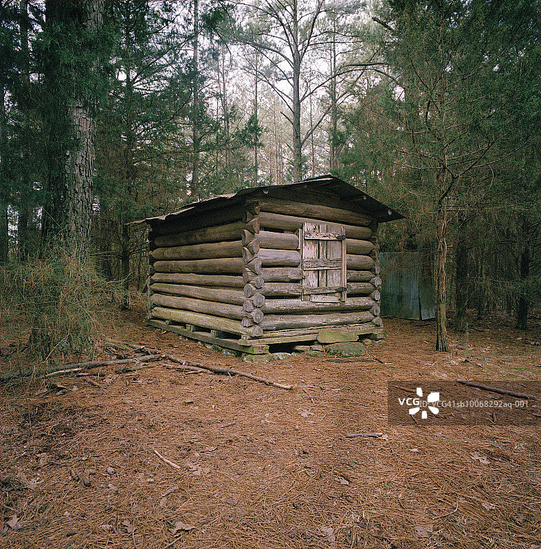 森林中的小屋图片素材