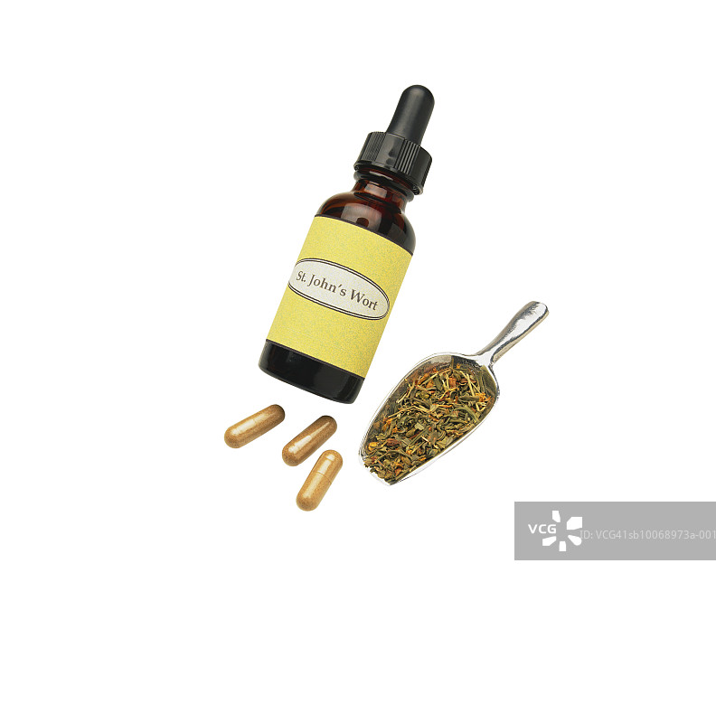 圣约翰草药，工作室拍摄图片素材